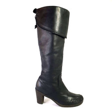 Clarks Knee Boots Black