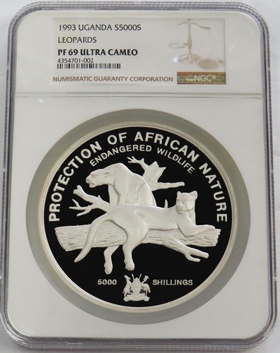 1993 silver uganda - 1993,