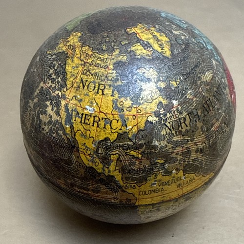 Antique globe shape tin - antique,