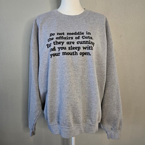 Funny cat graphic sweatshirt - funny,