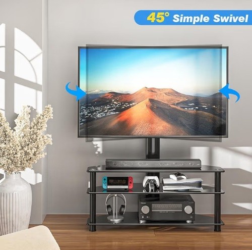 Rfiver black tempered glass - glass, tv
