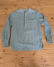 FABINDIA Mens Green Striped