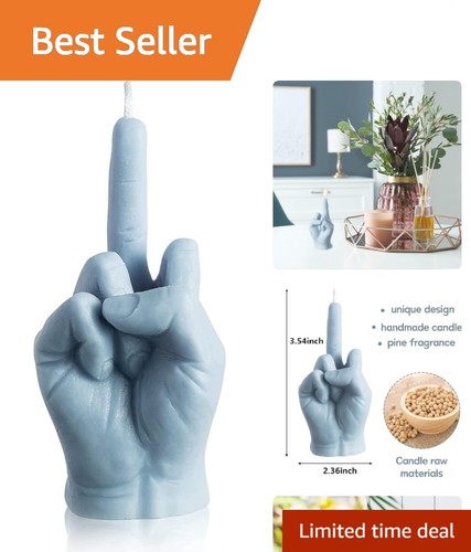 Middle finger candle - finger, humorous