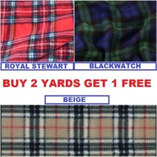 Tartan Anti Pill Polar Fleece