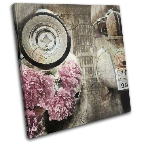 Shabby chic moped vintage - shabby,