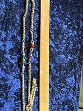 Italian Necklace Colourful Beads Summer Wardrobe Vintage Boho Kitsch Item 9