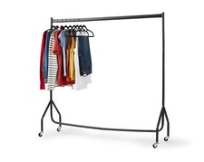  Clothes Rail Heavy Duty Metal Rack With Wheels 4FT Long x 5FT Tall