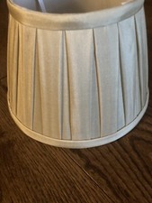 Vintage Style Decorative Champagne Colour Small Empire Silk Pleated Lined Shade