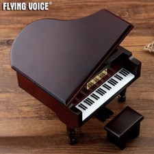 Vintage Wood Piano Music Box