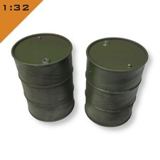 2x 3D Printed OIL DRUMS 1:32