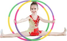 2Pcs 8 Sections Hula Hoop