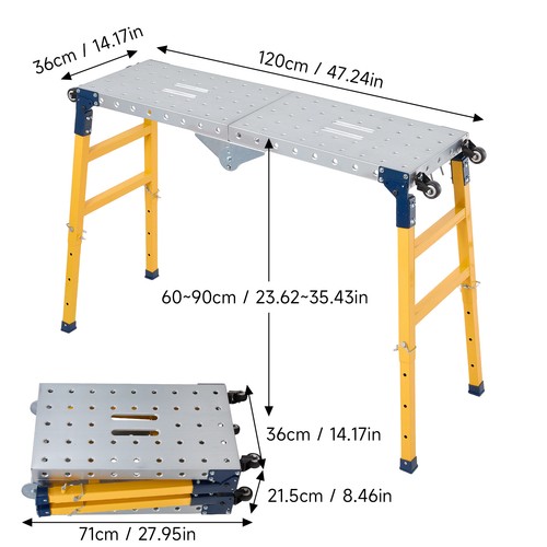 Foldable work bench - work, portable