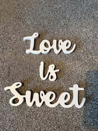 Wooden love sweet - 'love, is