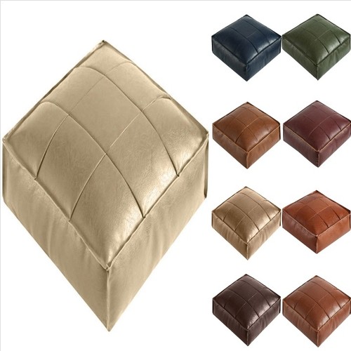 Square leather moroccan - square,