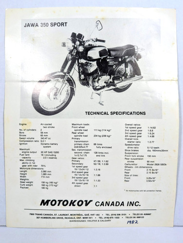 Vintage 1982 jawa 350 - vintage,