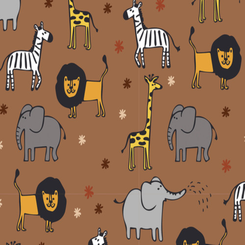 Safari jungle animals - safari, cotton