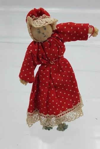 Vintage miniature doll - doll, house