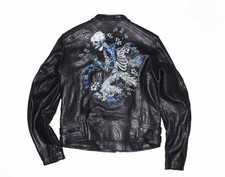 DIESEL BLACK GOLD LOMI LEATHER JACKET SIZE 48 (M) FITS SMALL 100% AUTHENTIC