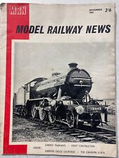 MODEL RAILWAY NEWS NOV 1963 GARDEN TRAMWAYS - CANADIAN GWR - POINTS BUILDING