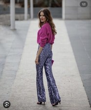 ZARA WOMAN NEW LILAC FLARED