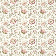 Clarke and Clarke - Adeline - Blush Raspberry - Fabric Remnant - 190cm x 53cm