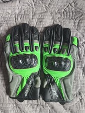 RST Stunt III Mens Motorcycle Gloves Short Leather Motorbike Sports Bike Glove