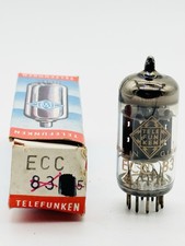 NEW Vintage NOS Telefunken ECC83 12AX7 Long Ribbed Plate Diamond Brown Letter i5