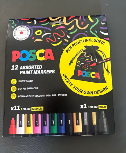 Posca assorted paint - 12,