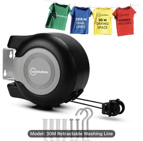 Washing line 30m retractable - washing,
