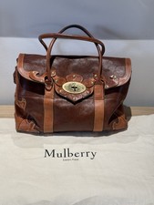 Vintage Tooled Mulberry Bayswater Tan Leather