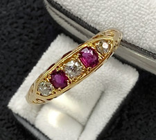 Antique Victorian Ruby Diamond