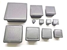 Square Black Plastic End Caps Blanking Plug Box Section Inserts