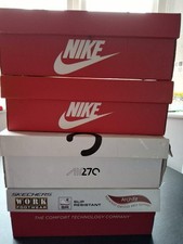 4 Empty Shoe Boxes 3 Nike 1 Sketches