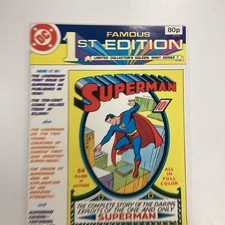 DC Famous 1st Edition Superman #1 1979 FN Pence Copy