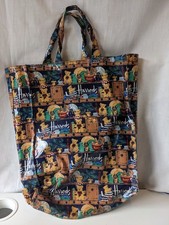 Vintage PVC 90s Harrods Teddy Bear Tote Bag Knightsbridge Shopping
