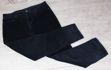 Kiabi Mens Slim Fit Corduroy Trousers Cords Navy Blue W 36 L 30