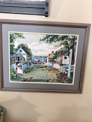 Vintage needlepoint canvas - vintage,