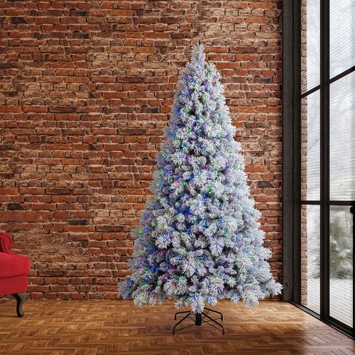 5ft pre lit glitter - 5ft, flocked