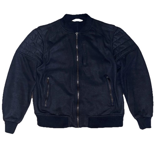Zara men black bomber jacket - black,