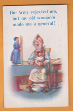 Comic- WWI- The Army rejected me, but my old woman's......D Tempest  Bamforth PC