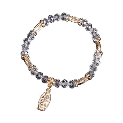 Clear crystal glass bead - crystal,