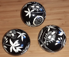 3 VINTAGE CHINOISERIE BLACK