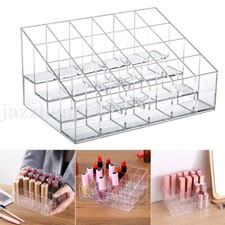 24 Lipstick Makeup Storage Organizer Cosmetic Holder Rack Display Stand