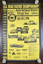 Vintage Pacific Northwest Historics Vintage Race 1996 Car Hot Rods Drag Poster