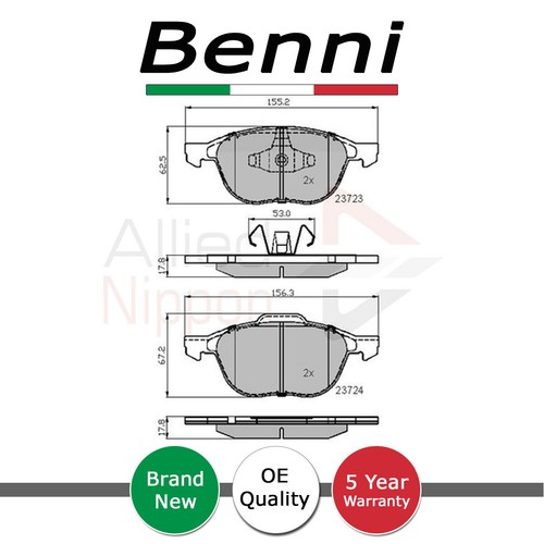 Brake pads set front - set,