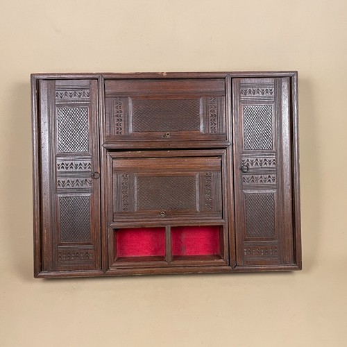Antique box wooden handcrafted - box,
