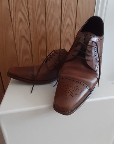 Loake tan leather brogue size - brogue,