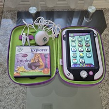 LeapFrog LeapPad Ultra Pink Tablet with Charger and Disney Tangled Game Used