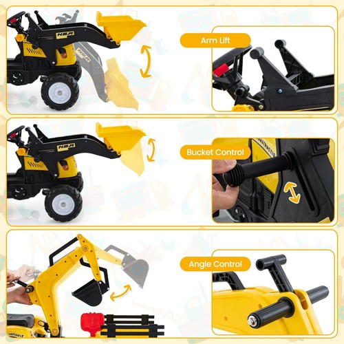 In1 kids ride excavator - ride, on