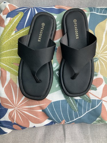 Ladies black flip - flip, shoes